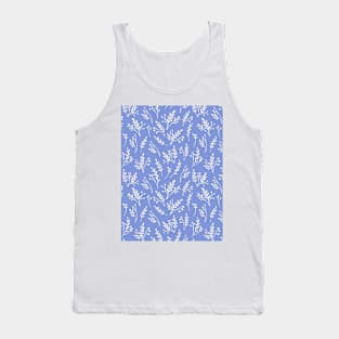 Vector pattern with herbs and flowers silhouettes Tank Top